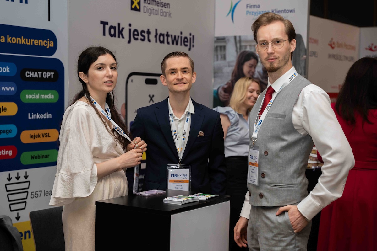 Zespół kliencidlafirm.pl na stoisku FinExpo 2024